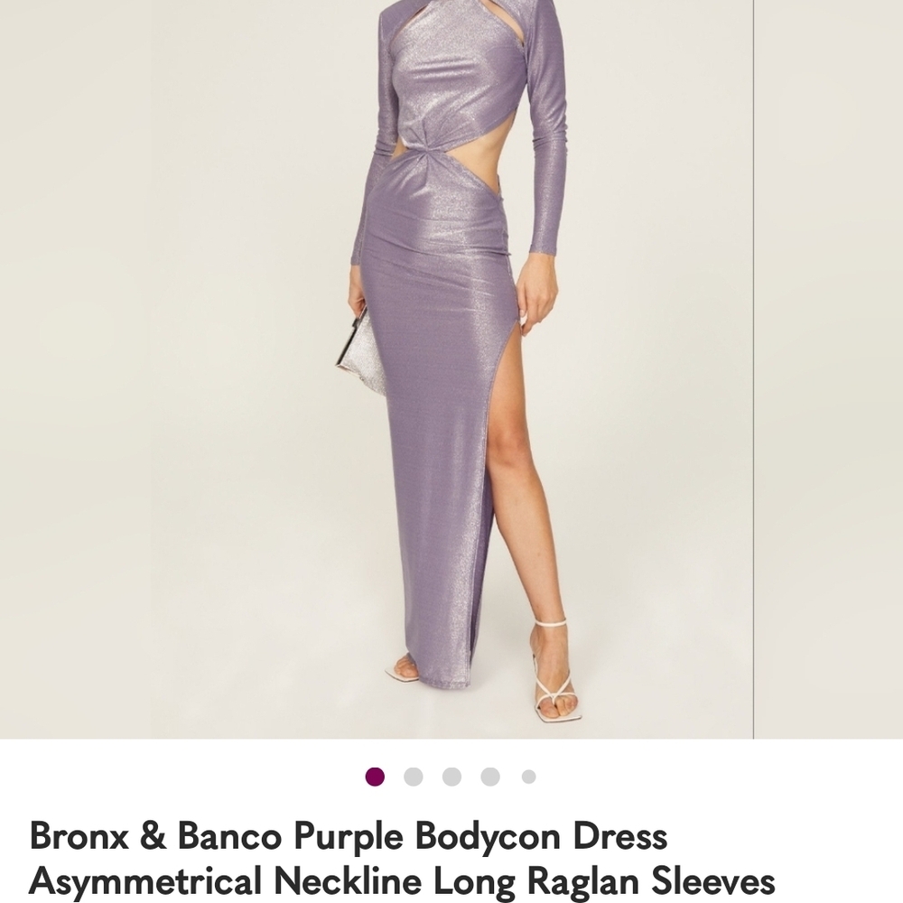 Bronx and Banco Lavender Asymmetrical Dress